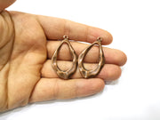 4 Copper Charm Antique Copper Charm (43x25mm) G17312