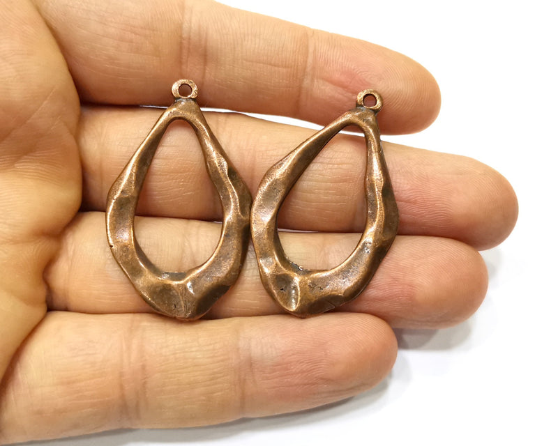 4 Copper Charm Antique Copper Charm (43x25mm) G17312