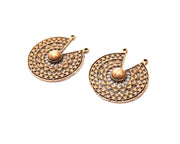 2 Copper Charm Antique Copper Charm (38x35mm) G17664