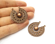 2 Copper Charm Antique Copper Charm (38x35mm) G17664