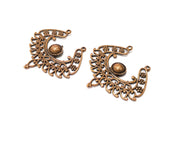 2 Copper Charm Antique Copper Charm (43x40mm) G17316