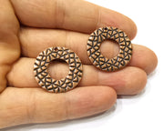 4 Copper Charm Antique Copper Charm (26mm) G17317