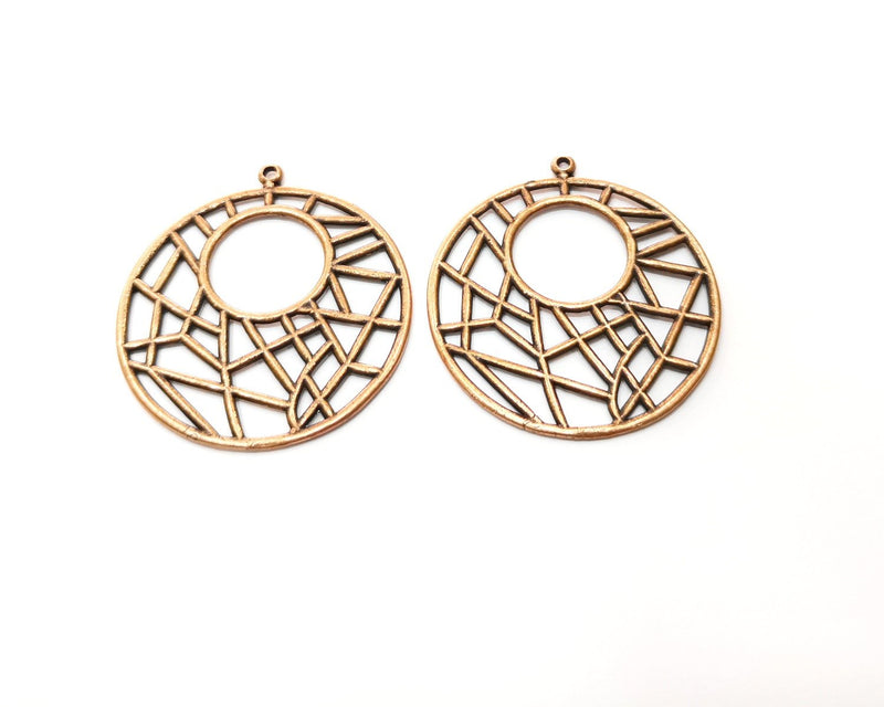 2 Copper Charm Antique Copper Charm (39mm) G17667