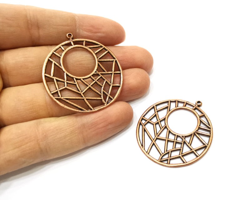 2 Copper Charm Antique Copper Charm (39mm) G17667