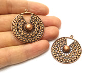 2 Copper Charm Antique Copper Charm (36mm) G17671