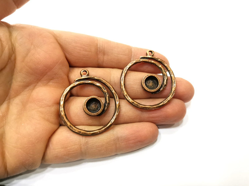 2 Copper Charm Antique Copper Charm (36mm) G17675