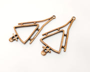 2 Copper Charm Antique Copper Charm (63x33mm) G17676