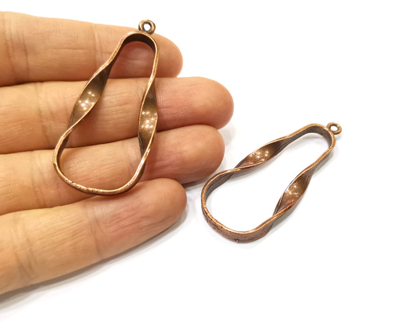 2 Copper Charm Antique Copper Charm (55x23mm) G17323