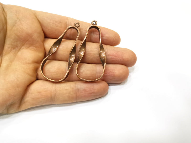 2 Copper Charm Antique Copper Charm (55x23mm) G17323