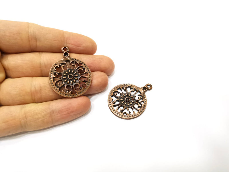 2 Copper Charm Antique Copper Charm (39x29mm) G17324
