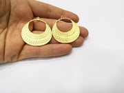 2 Gold Charms Gold Plated Charms  (40mm)  G17334