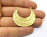 2 Gold Charms Gold Plated Charms  (40x35mm)  G17354