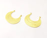 2 Gold Charms Gold Plated Charms  (40x35mm)  G17354