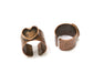 Copper Ring Settings inlay Ring Blank Mosaic Ring Bezel Base Cabochon Mountings (10 mm blank) Antique Copper Plated Brass  G17358
