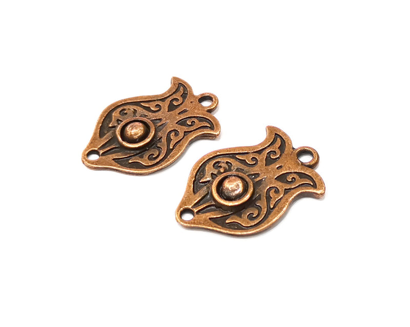 2 Copper Charm Antique Copper Charm (32x22mm) G17368