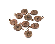 10 Copper Charm Antique Copper Charm (16x11mm) G17371