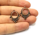 6 Copper Charm Antique Copper Charm (26x20mm) G17376