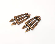4 Copper Charm Antique Copper Charm (36x18mm) G17378