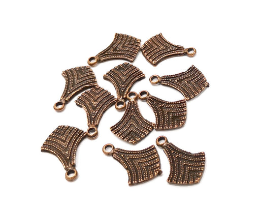 10 Copper Charm Antique Copper Charm (19x13mm) G17379