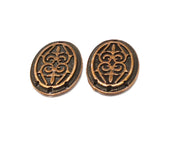 2 Copper Charm Connector Antique Copper Charm (33x24mm) G17399