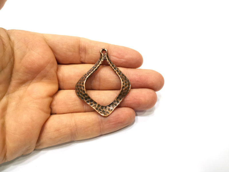 2 Copper Charm Antique Copper Charm (50x40mm) G17400
