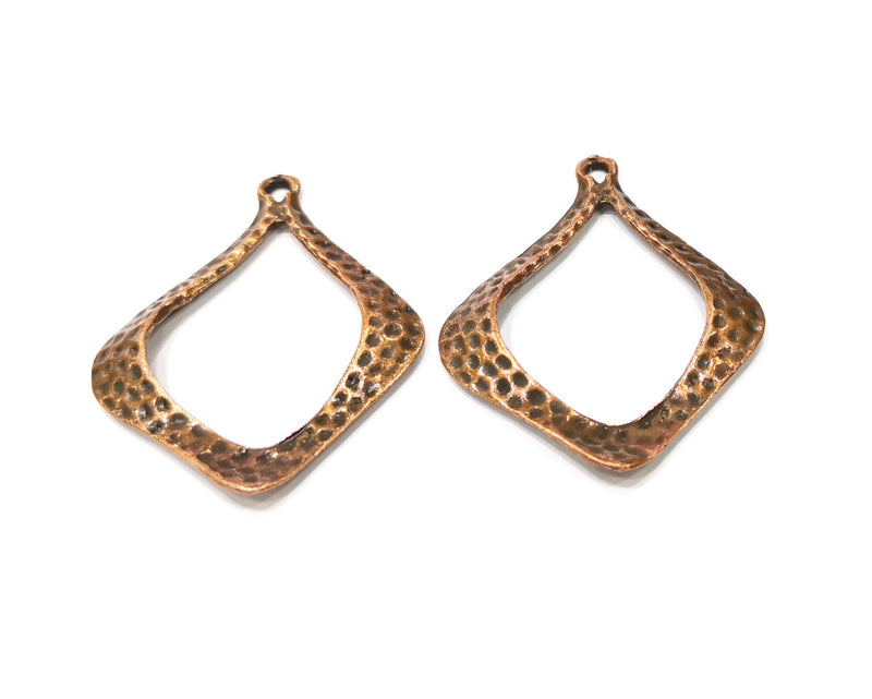 2 Copper Charm Antique Copper Charm (50x40mm) G17400