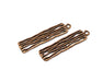 4 Copper Charm Antique Copper Charm (43x11mm) G17401