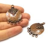 2 Copper Charm Connector Antique Copper Charm (43x30mm) G17404