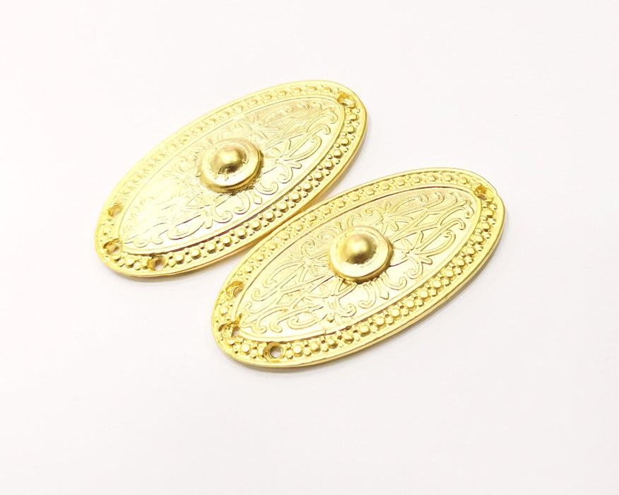 Gold Charms Gold Plated Charms  (46x23mm)  G17421