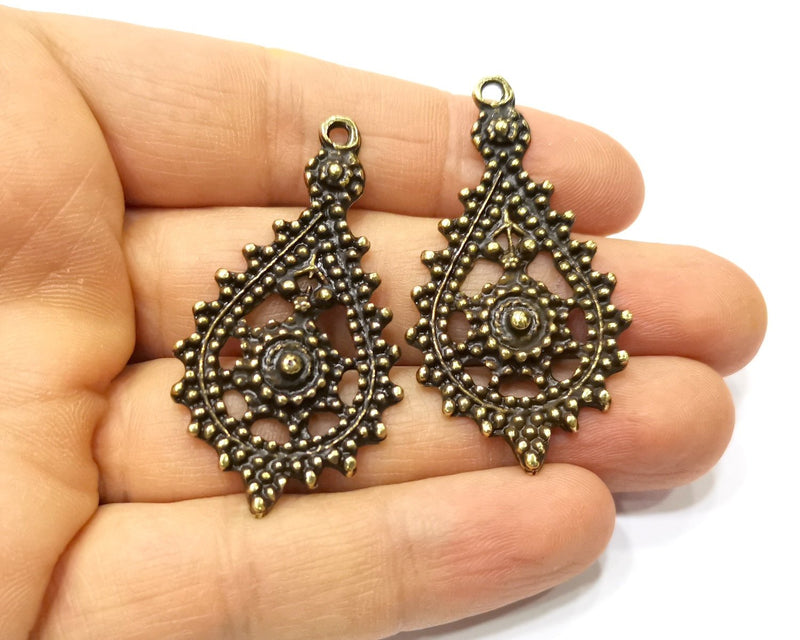 Antique Bronze Charm Antique Bronze Plated Charm (52x57mm) G17428