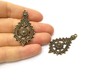 Antique Bronze Charm Antique Bronze Plated Charm (52x57mm) G17428