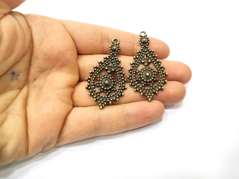 Antique Bronze Charm Antique Bronze Plated Charm (52x57mm) G17428