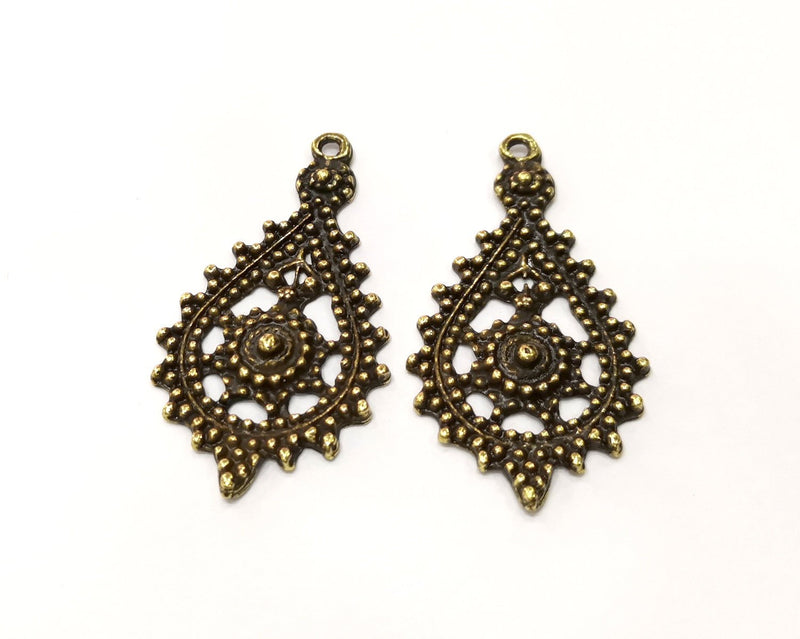 Antique Bronze Charm Antique Bronze Plated Charm (52x57mm) G17428