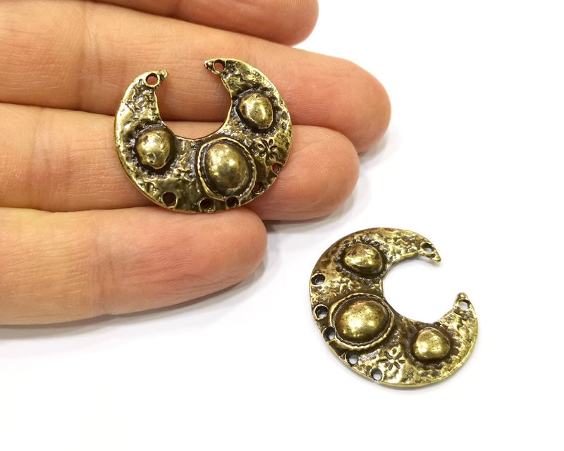 2 Antique Bronze Charm Antique Bronze Plated Charm (29x25mm) G17432