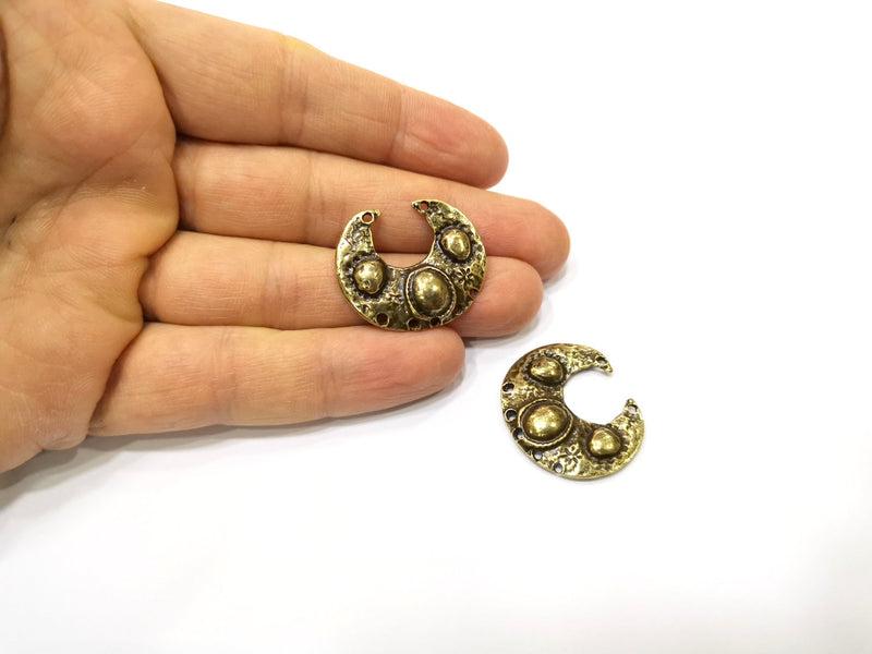2 Antique Bronze Charm Antique Bronze Plated Charm (29x25mm) G17432