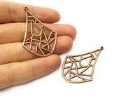 2 Copper Charm Antique Copper Plated Charm (52x35mm) G17691