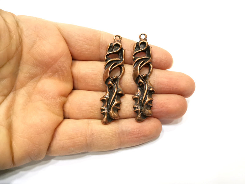 2 Copper Charm Antique Copper Charm (57x15mm) G17695