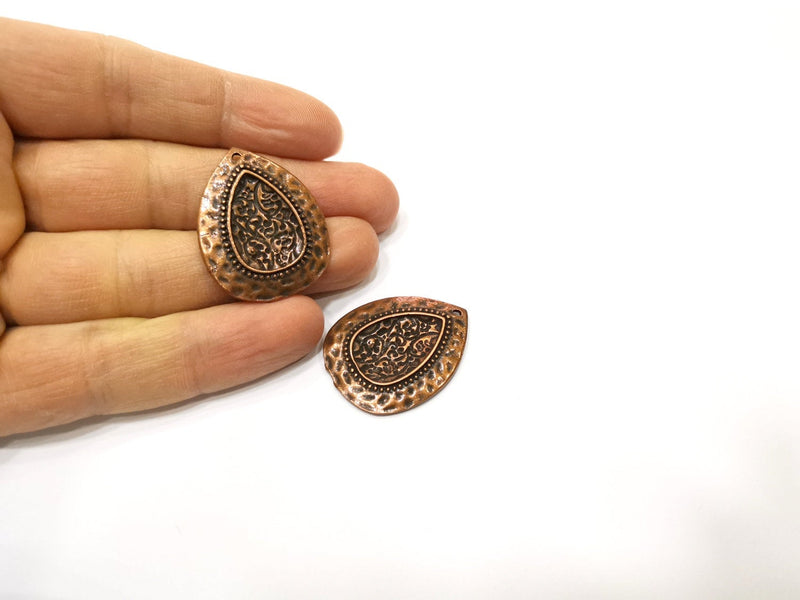 2 Charm Antique Copper Charm (34x22mm) G17702