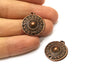 4 Copper Charm Antique Copper Charm (23x20mm) G17704