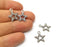 20 Star Charms Antique Silver Plated Charms (17x14mm)  G17482