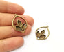 5 Leaf Charm Antique Bronze Plated Charm (29x20mm) G17754