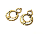2 Antique Bronze Charm Antique Bronze Plated Charm (44x28mm) G17761