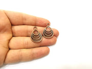 5 Copper Charm Antique Copper Charm (28x18mm) G17777