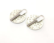 2 Silver Charms Antique Silver Plated Charms (37x30mm)  G17904