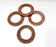 4 Hammered Circle Connector Copper Circle Antique Copper Plated Findings (33mm)  G17510