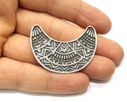2 Ethnic Pendant Antique Silver Plated Pendant (45x31mm)  G17532