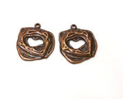 4 Copper Charm Antique Copper Charm (24x21mm) G17543