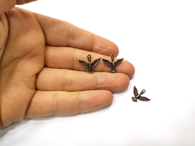 20 Bird Charm Antique Copper Charm (19x16mm) G17545