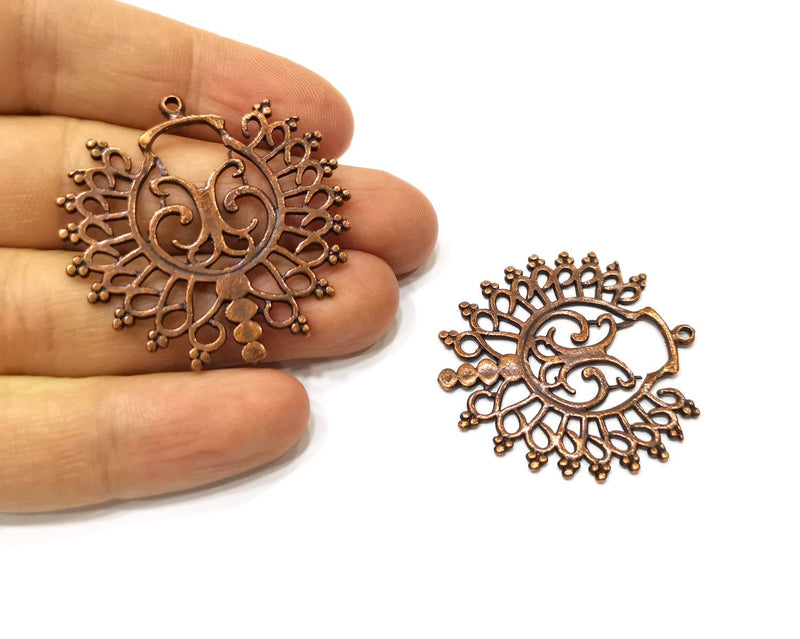 2 Copper Charm Antique Copper Charm (42mm) G17547