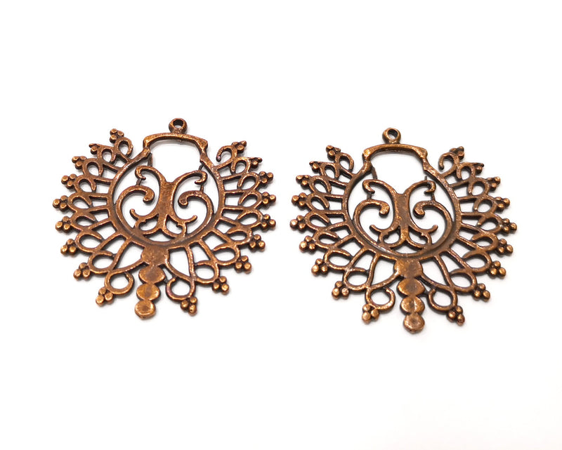 2 Copper Charm Antique Copper Charm (42mm) G17547
